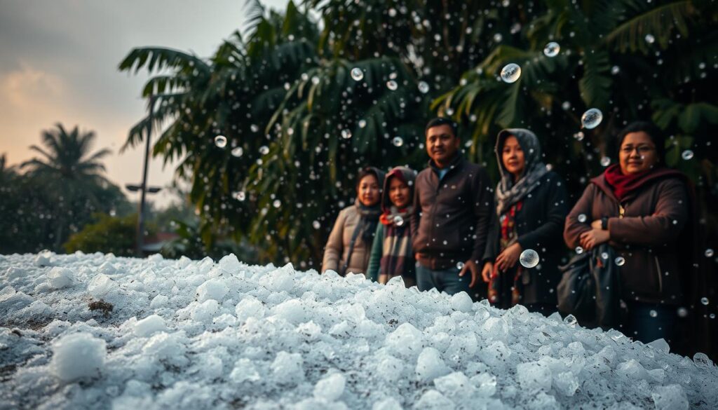Dampak Hujan Es Bogor